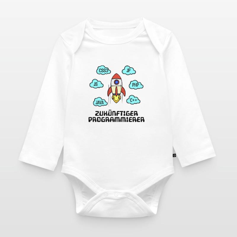 Développeur de code CSS Programmeur C++ Java Php Body Bébé bio manches longues