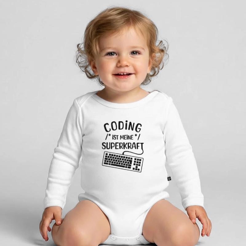 Computer Code Statement Developer Computergeek Organic Longsleeve Baby Bodysuit