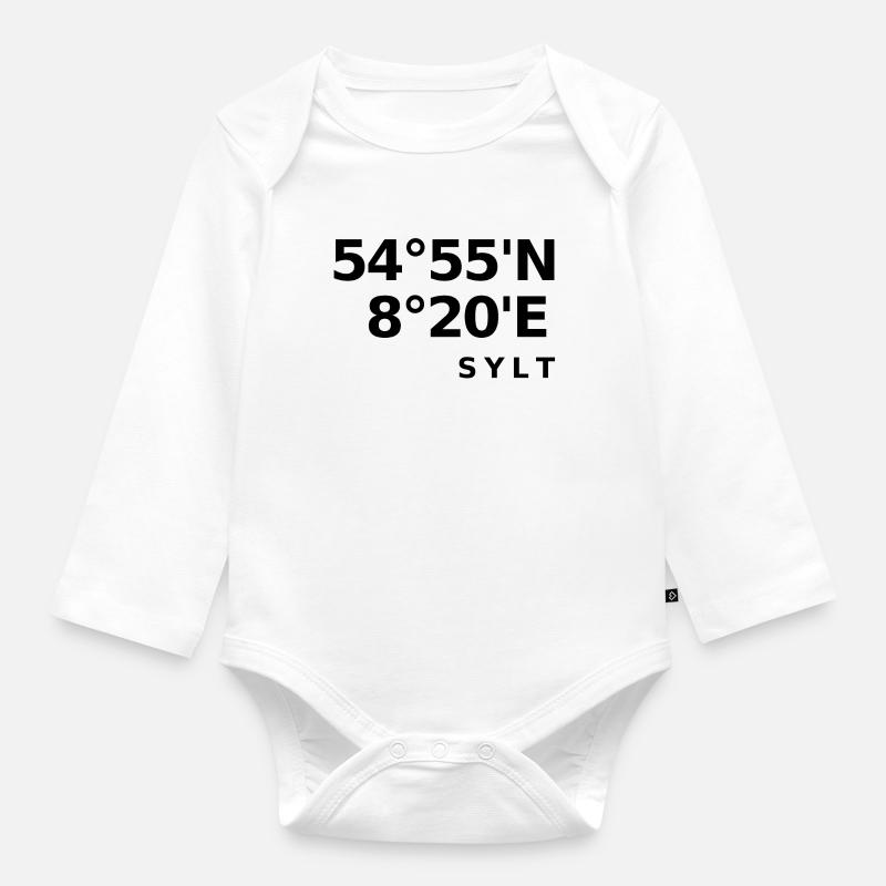 Sylt - Body Bébé bio manches longues - blanc