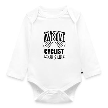 Radfahrer Radfahrer Radfahrer - Baby Bio-Langarm-Body - Weiß - Vorne