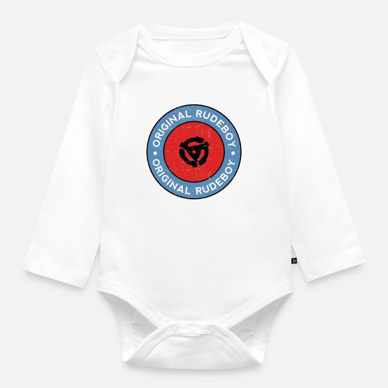 Vinyle original Rudeboy - Body Bébé bio manches longues - blanc