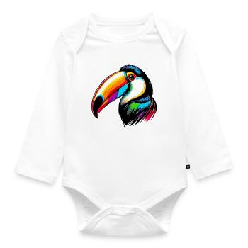 Toucan - Body Bébé bio manches longues - blanc - Devant