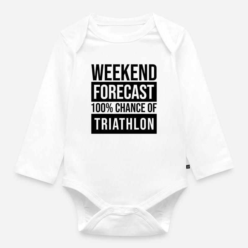 Triathlon - Baby Bio-Langarm-Body - Weiß