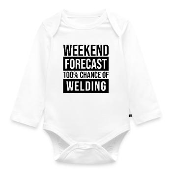 Welding Welding Welding - Organic Longsleeve Baby Bodysuit - white - Front
