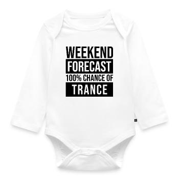 Trance Trance Trance - Baby Bio-Langarm-Body - Weiß - Vorne