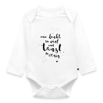 Gedanken - Baby Bio-Langarm-Body - Weiß - Vorne