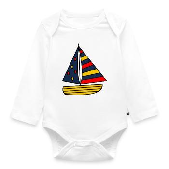 HOLIDAY. HAPPY HOLIDAYS. MISTRESS. MASTER. TEACHER - Organic Longsleeve Baby Bodysuit - white - Front