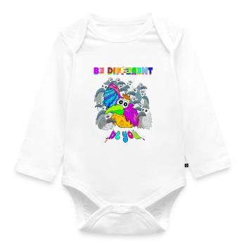 be different - Baby Bio-Langarm-Body - Weiß - Vorne