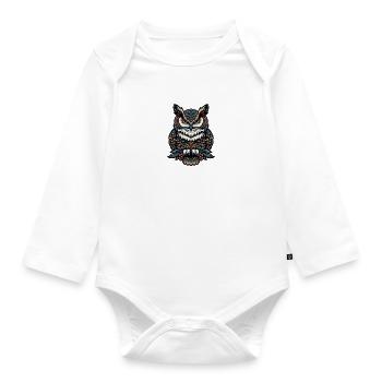 Vogelzüchter Ornithologe Vogelbeobachter - Baby Bio-Langarm-Body - Weiß - Vorne
