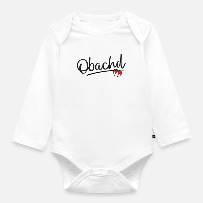 Obachd - Baby Bio-Langarm-Body - Weiß
