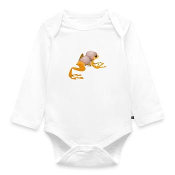 Turbo - Baby Bio-Langarm-Body - Weiß - Vorne