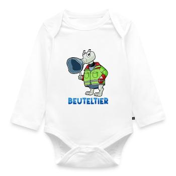 Beuteltier / Rettungsdienst & Anästhesie - Baby Bio-Langarm-Body - Weiß - Vorne