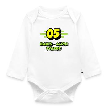 High Alpine Complainer - Organic Longsleeve Baby Bodysuit - white - Front