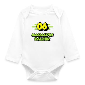 Complaining Maralpin - Organic Longsleeve Baby Bodysuit - white - Front