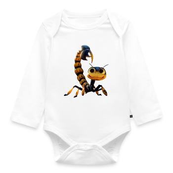 Scorpio Arachnids Scorpion Funny Scorpions - Organic Longsleeve Baby Bodysuit - white - Front