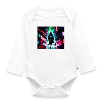 City Apocalyptic - Organic Longsleeve Baby Bodysuit - white - Front
