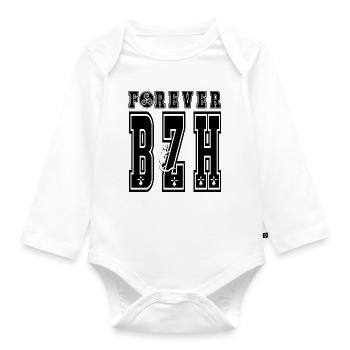 FOREVER BZH - Body Bébé bio manches longues - blanc - Devant