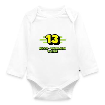 Complaining Bucco-Rhone - Organic Longsleeve Baby Bodysuit - white - Front