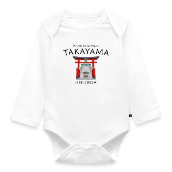 Takayama, Hida, Hie-jinja, Gifu Prefecture, Japan - Organic Longsleeve Baby Bodysuit - white - Front