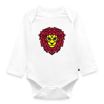 Loewe big cat - Organic Longsleeve Baby Bodysuit - white - Front