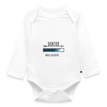 Doktoranten Geschenk Studium - Baby Bio-Langarm-Body - Weiß - Vorne