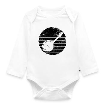 Banjo - Organic Longsleeve Baby Bodysuit - white - Front