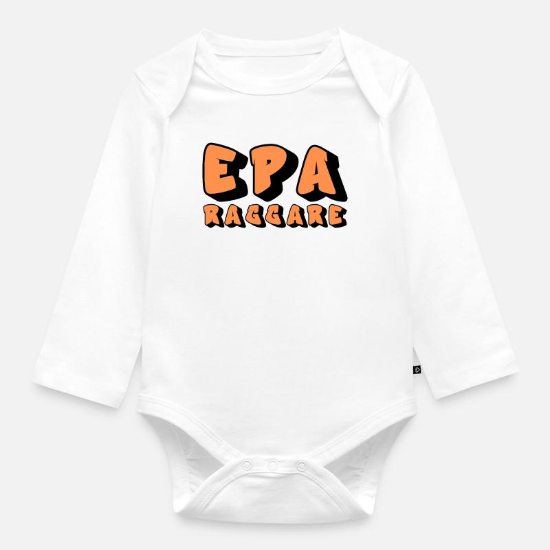 Epa Raggare Graffiti - Baby Bio-Langarm-Body - Weiß