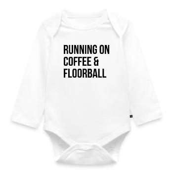 Floorball Floorball Floorball - Baby Bio-Langarm-Body - Weiß - Vorne