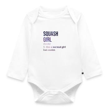 Squash Squash Squash - Organic Longsleeve Baby Bodysuit - white - Front