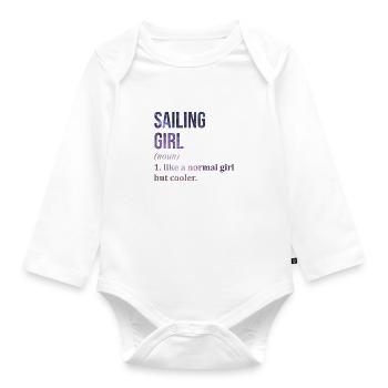 Segeln, Segeln, Segeln - Baby Bio-Langarm-Body - Weiß - Vorne