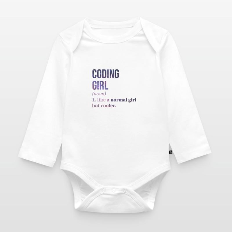 Coding Organic Longsleeve Baby Bodysuit