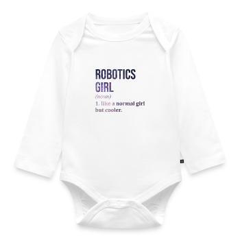 Robotics Robotics Robotics - Organic Longsleeve Baby Bodysuit - white - Front