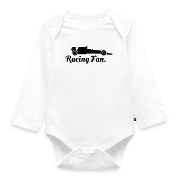 Fan de sport automobile - Body Bébé bio manches longues - blanc - Devant