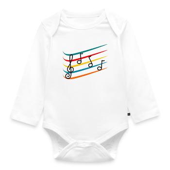 1. 1 year. 1st ANNIVERSARY. 1 YEAR ANNIVERSARY - Organic Longsleeve Baby Bodysuit - white - Front