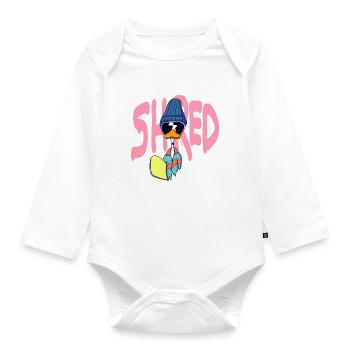 Shred - Organic Longsleeve Baby Bodysuit - white - Front