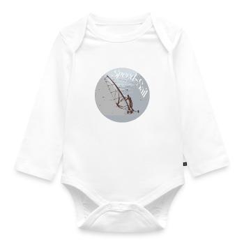 Speed-Segel - Baby Bio-Langarm-Body - Weiß - Vorne