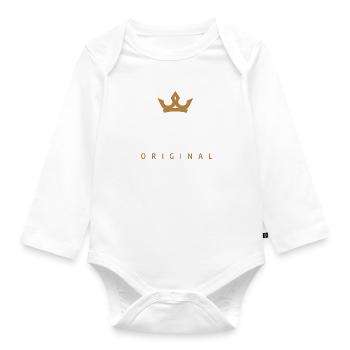 Graf Original Familienlogo - Baby Bio-Langarm-Body - Weiß - Vorne