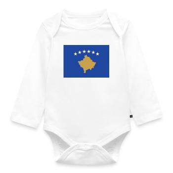 Kosovo - Body Bébé bio manches longues - blanc - Devant