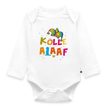 Kölle Alaaf Carnival - Organic Longsleeve Baby Bodysuit - white - Front