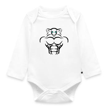 Alpha Aries Deluxe - Baby Bio-Langarm-Body - Weiß - Vorne