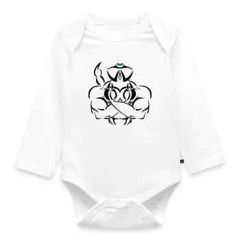 Alpha scorpio Deluxe - Baby Bio-Langarm-Body - Weiß - Vorne
