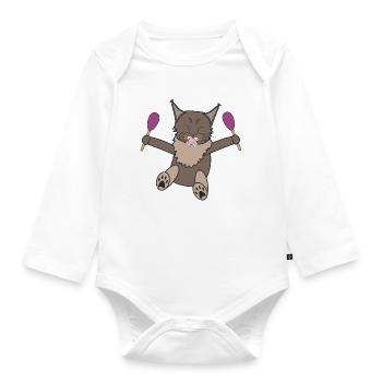 Baby Mädchen - Baby Bio-Langarm-Body - Weiß - Vorne