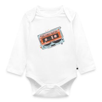 Sad Songs Mixtape für Herzschmerz - Baby Bio-Langarm-Body - Weiß - Vorne