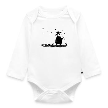 Doctor Love - Organic Longsleeve Baby Bodysuit - white - Front