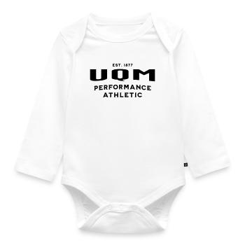 UQM Athletic-Performance Sportswear - Body Bébé bio manches longues - blanc - Devant