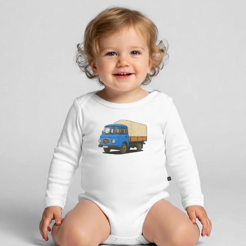 Ost-Pritsche Baby Bio-Langarm-Body