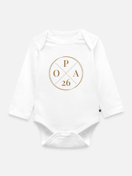 Opa 2026 - Baby Bio-Langarm-Body - Weiß