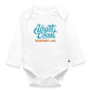 Uhyst Coast Spree Bärwalder See Bearforest Lake bl - Baby Bio-Langarm-Body - Weiß - Vorne