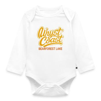 Uhyst Coast Spree Bärwalder See Bearforest Lake yl - Baby Bio-Langarm-Body - Weiß - Vorne