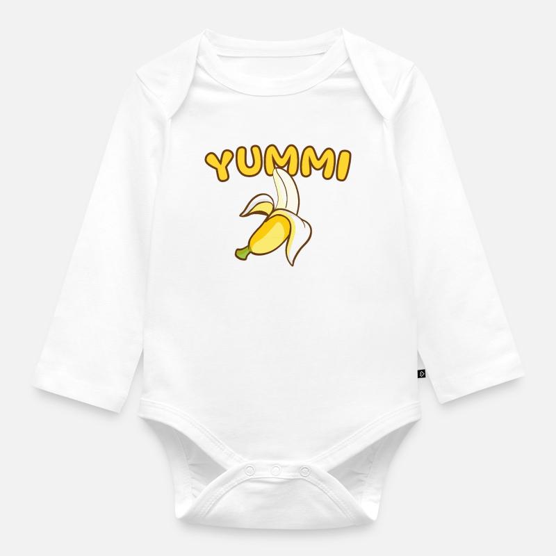 YUMMI - Geschmacksache - Baby Bio-Langarm-Body - Weiß